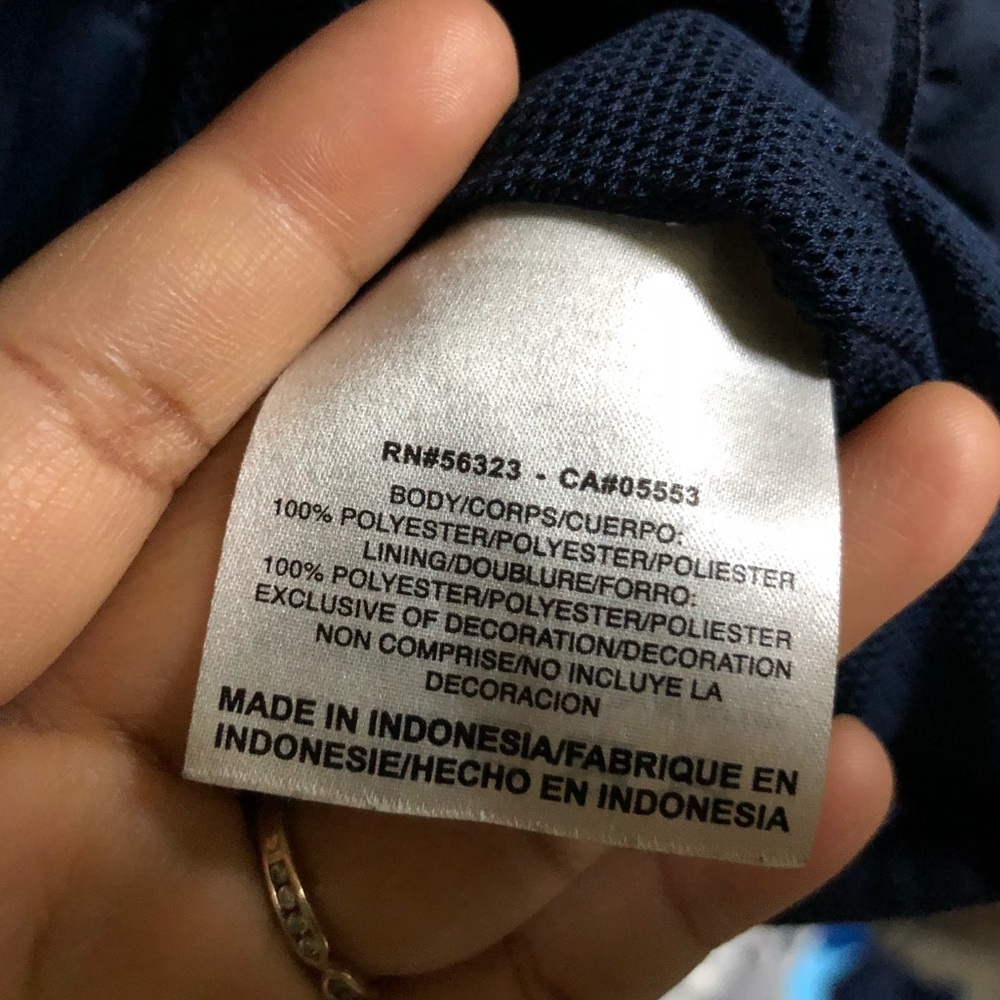 Nike Storm-Fit Lightweight Rain Jacket Size L Navy - Picture 7 of 7